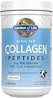 Vista 3 de Garden of Life Paquete de colágeno: péptidos alimentados con pasto sin sabor, 14 porciones + colágeno cúrcuma, manzana, canela, 20 porciones +