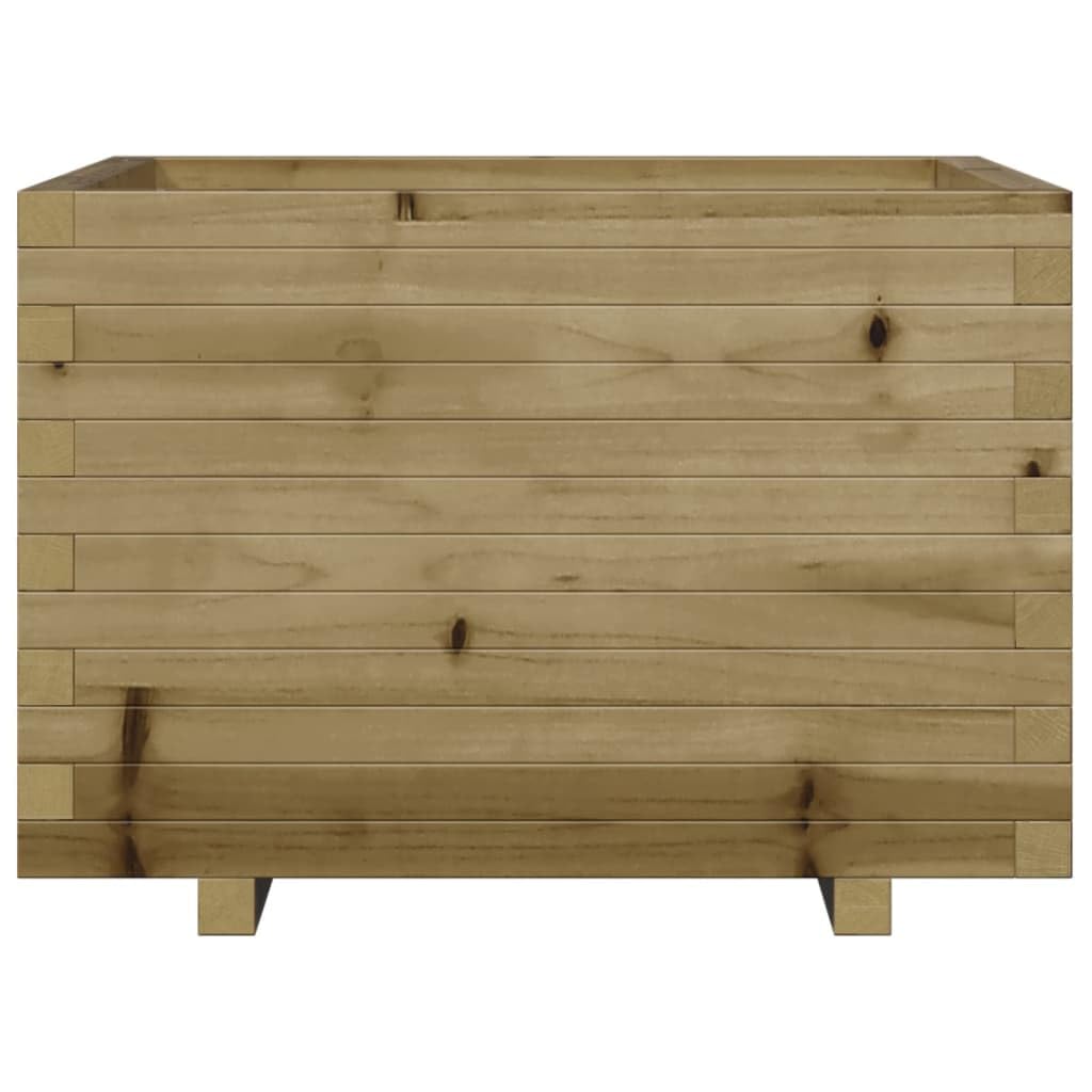 Donica na rośliny z impregnowanego ciśnieniowo drewna sosnowego, 70 x 70 x 49,5 cm, donica na rośliny do ogrodu, na balkon, taras, do użytku na zewnątrz i wewnątrz, z dużą ilością miejsca