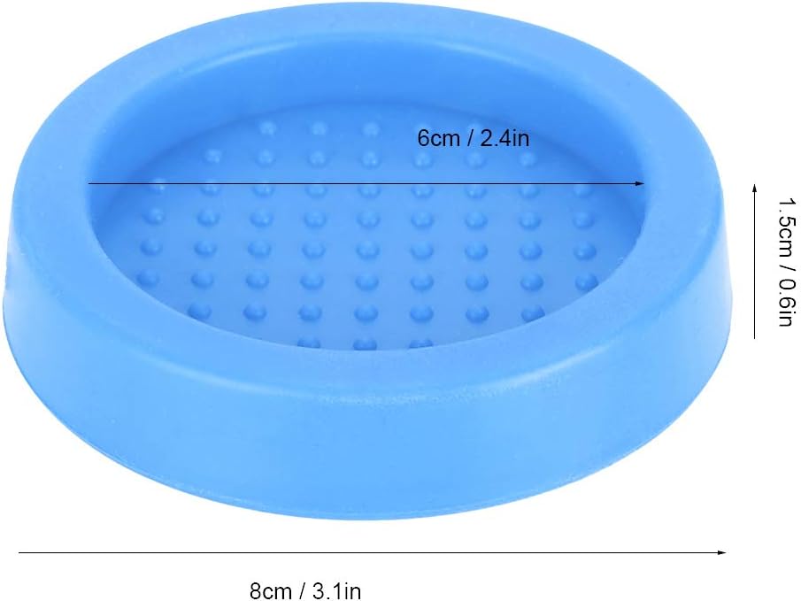 Coffee Tamper Mat, 60mm Inner Silicone Coffee Tamper Mat Lightweight Non Slip Small Coffee Tamper Pad for Kitchen Bar Coffee Shop(Blue)