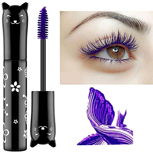 Purple Mascara Eyes Makeup Color Mascara Waterproof Fast Dry Eyelashes Curling Lengthening Makeup Eye Lashes Party Stage Use #TOP12