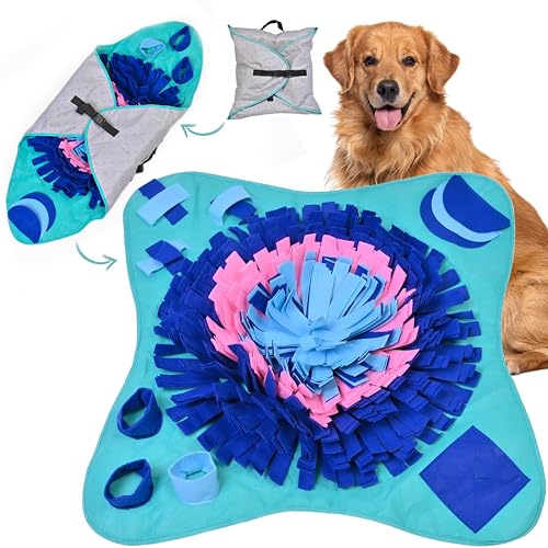 Snuffle Mat for Dogs Large Breed, Cats - 25" x 25’’ Enrichment Toys for Large Snuffle Mat Dogs Encourages Natural Foraging Skills and Stress Relief for Size Small/Medium/Large Dog