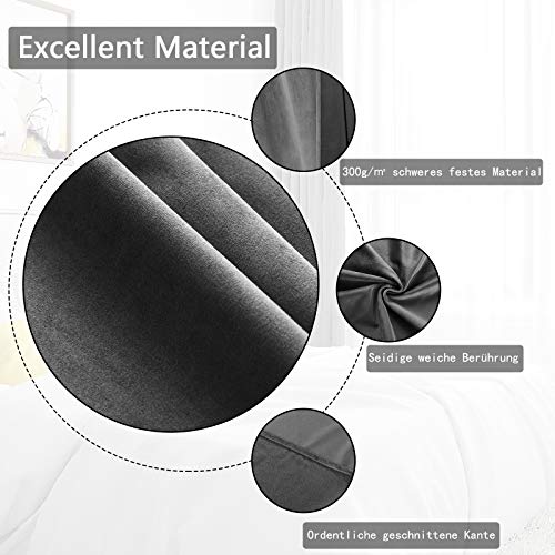 WOLTU VH6066gr-2 Tende Oscuranti con Occhielli