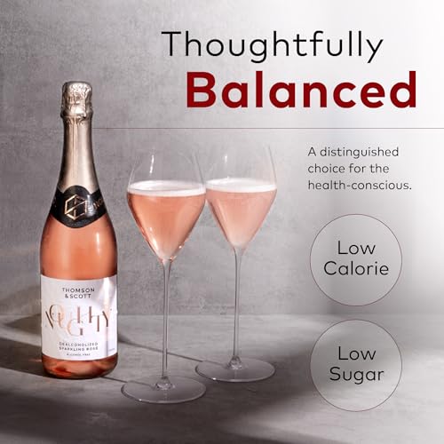image for Thomson & Scott Noughty Alcohol Free Sparkling Rosé, Organic, Low-Sug