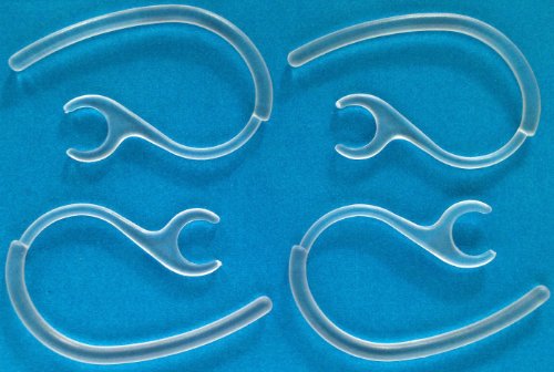 NICKSTON 4pcs New Clear Ear Hooks Compatible with Emerson EM227 EM228 WM EM-277 EM-228 Headsets Replacement Ear Loops Clips Hooks Loops Stabilizers Earhooks Earloops Earclips Earstabilizers