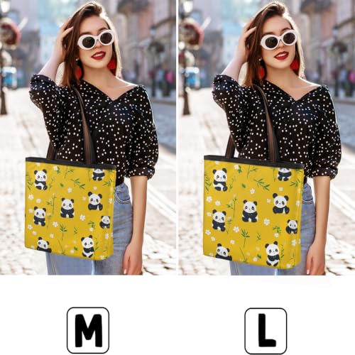 Sac fourre-tout Panda 656 grand format décontracté en polyester 45x33 cm - 2