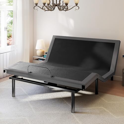 Sweetcrispy Full Adjustable Bed Frame, Electric Base, USB, Zero...