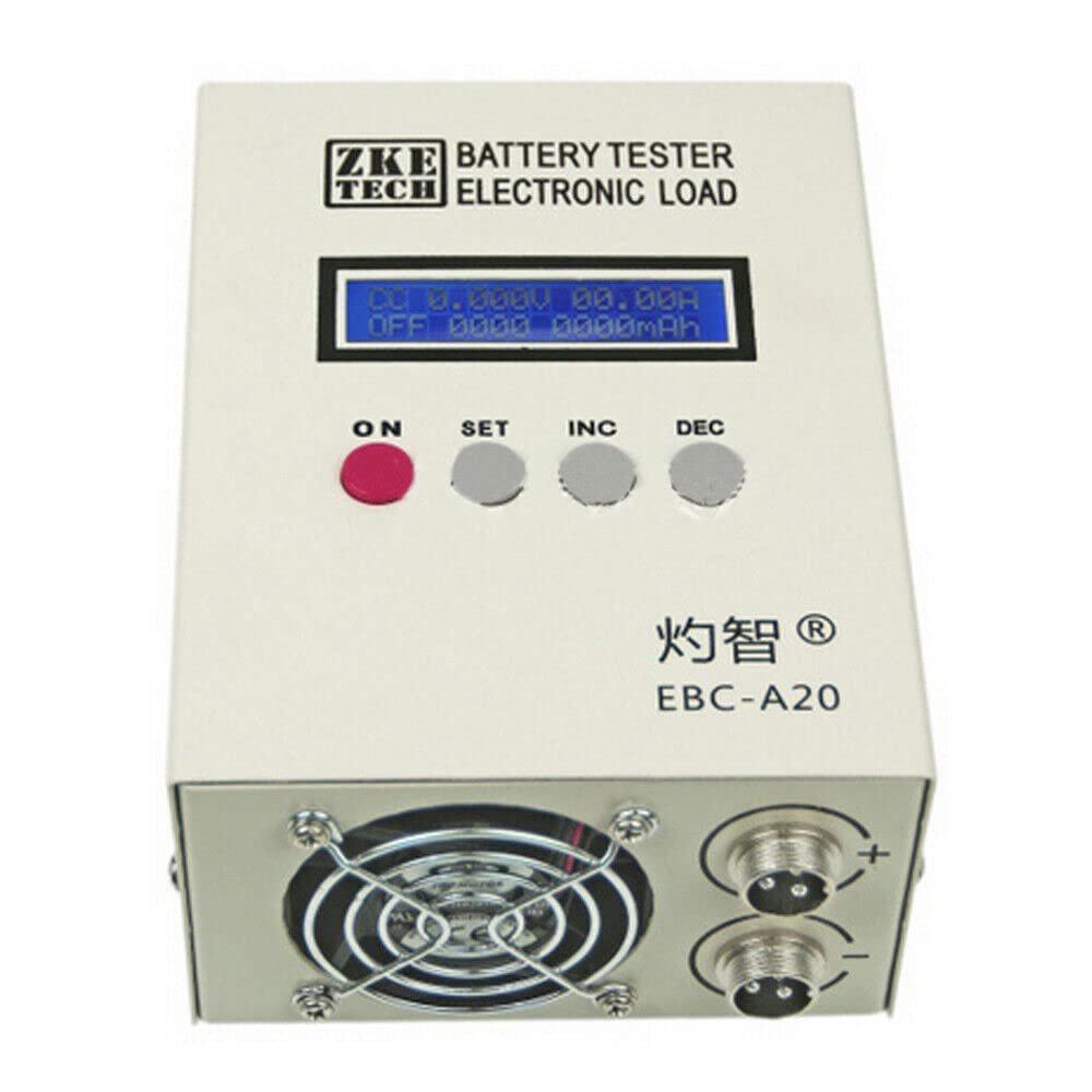 Tester per batteria con display LCD, tester per batteria da 85 W e batteria EBC-A20 per batteria al litio/acido al piombo