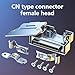QMQJIA SCSI Female Connectors for Wiring with Coppered Contacts Plug and Play Metal Housing SCSI Cable Adapter