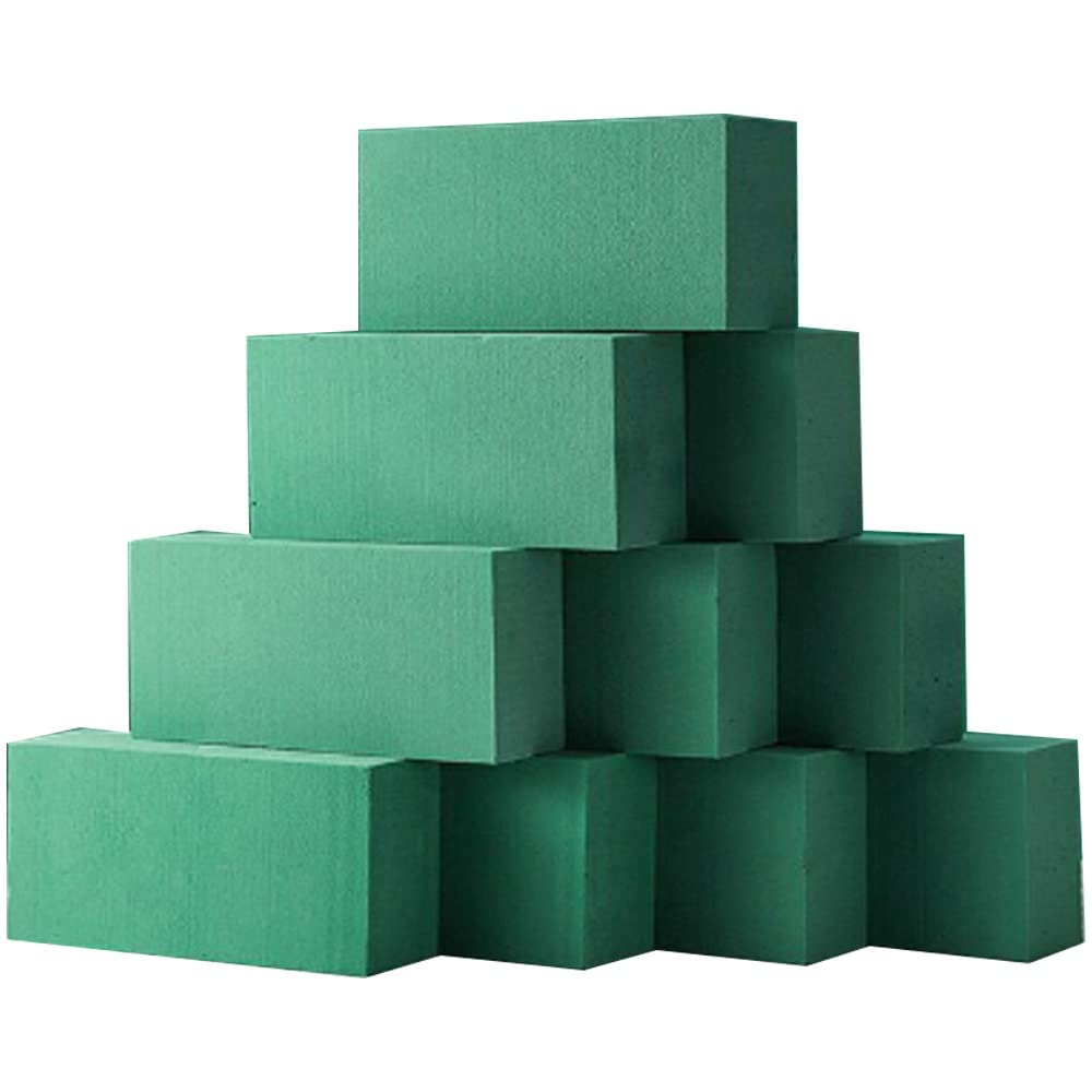 BTYQKZVPM，floraler Schaumstoff，Floral Foam Blocks, Steckschaum-Käfig, Steckschaum-Trockensteckschaum-Ziegel(10PCS)