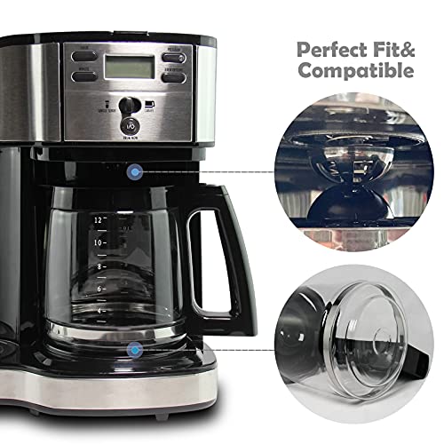 12-Cup Glass Carafe Replacement Compatible with Hamilton Beach Coffeemaker Models 46310, 49976, 49966, 49350, 49957, 49954, 49933, 49980A, 49980Z, 49983, 49618, 46300, 49950 by Cestlaive - Image 6