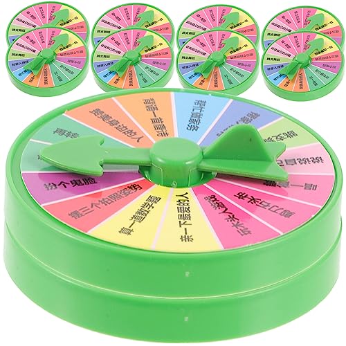 SOPOTUTU 10 Stück Teiliges Farbiges Bestrafungs Drehspielrad mit Verstellbarem Langlebiges Party für Raffles Barspiele und Interaktive Familienunterhaltung