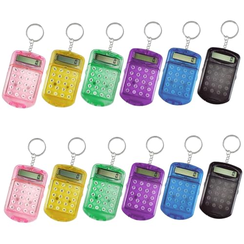 Mini calculadora para fiesta infantil y regalo escolar en pack de 12 unidades