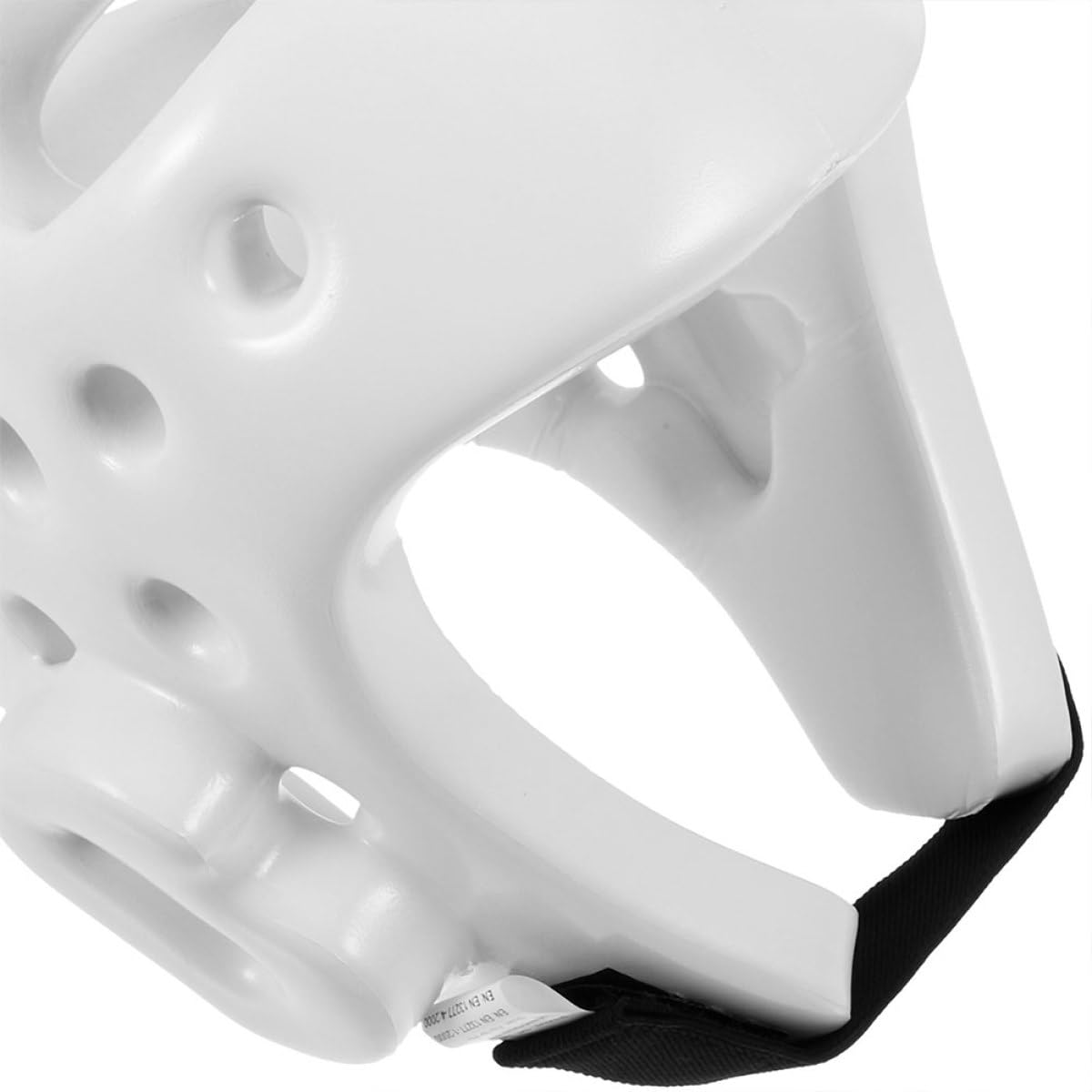 Casco Protettivo da Combattimento Taekwondo in Pu Bianco | Regolabile, Design Ergonomico, Traspirante e Sicuro, Adatto a Esercizio e Sparring per Molte Persone
