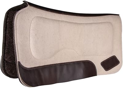 Billy Royal Wool Felt Pad with Memory Foam Panel | Color Cream | Enhances Horse Performance | Memory Foam Comfort | Protects Wither Area | Customizable Award Option | Premium Quality