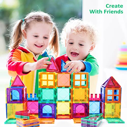 Plumia Magnets For Kids Stem Learning Toys 3D Building Magnetic Blocks Construction Magnet Toys For 3 Years Old Boys And Girls Montessori Toys For Toddlers #TOP5