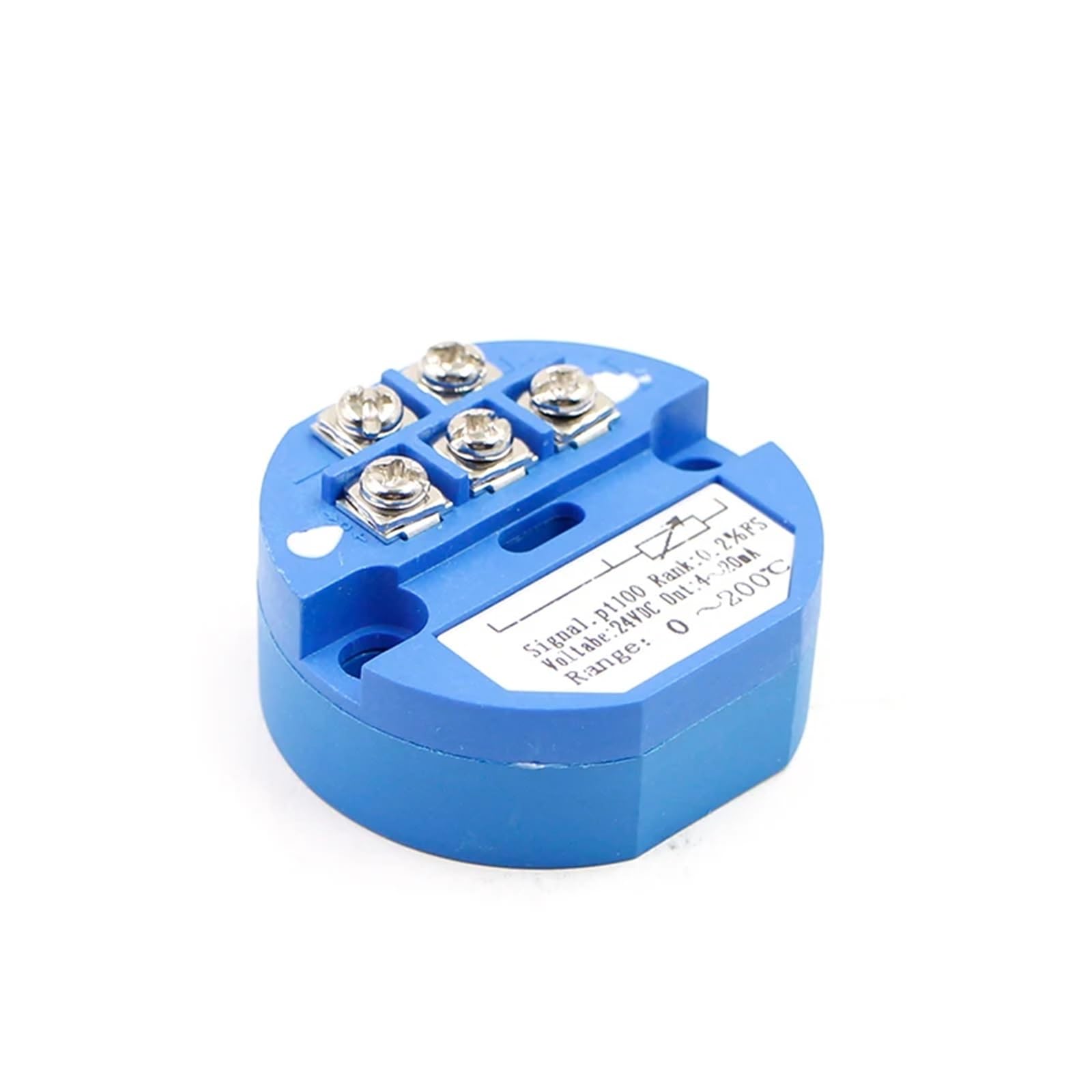 COKYIS Convertidor de Resistencia térmica PT100 a 4-20mA 0-600 Celsius Entrada 4-20mA Salida transmisor de Temperatura montado en la Cabeza(-50-100degree 4-20MA)