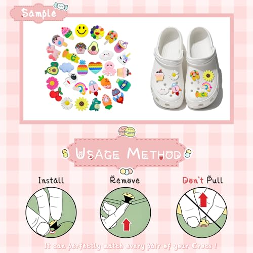 Image of Cartoon Shoe Charms, for Clog Decoration Cartoon Anime Charms Shoe Accessories, PVC Shoe Charms Decoration for Kids Teens Boys Girls Men Women Party Birthday Gifts
