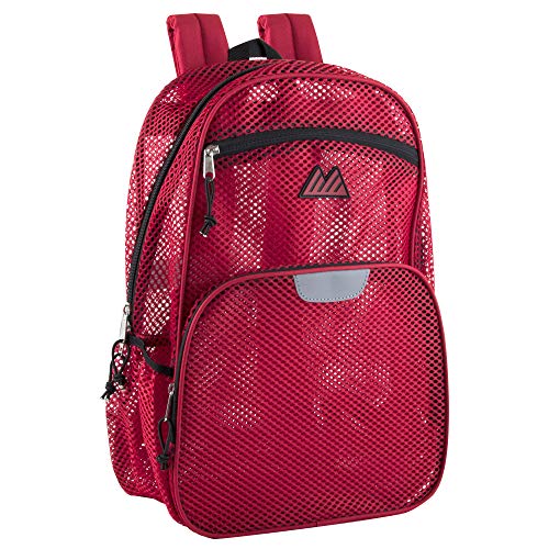 Summit Ridge Reflective Mesh School Backpack for Teens, Girls, Boys | Wire Frame Mesh Beach Backpack...