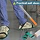 Bodenbeschichtung Werkzeug Set 6-teilig – Entlüftungsroller 50 cm, Stehrakel 56 cm, Teleskopstange 162 cm, Nagelschuhe, Farbroller & Spachtel für Ausgleichsmasse & Epoxidharz