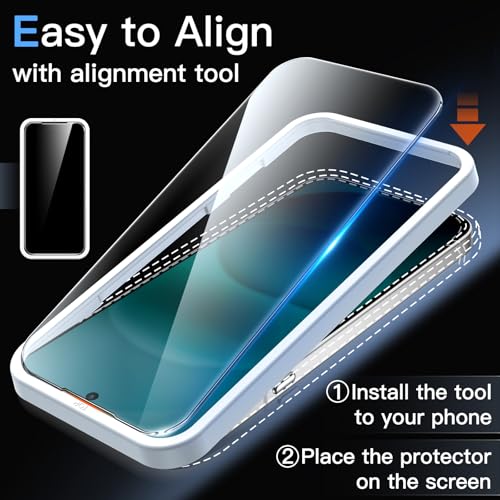 Image of JETech Tempered Glass Screen Protector Guard for Nothing Phone 4a Pro with Easy Installation Tool, Fingerprint ID Compatible, HD Clear, 3-Pack