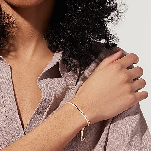 Woworama Rose Gold Adjustable Slider Bracelets For Women Dainty Bar Friendship Bangle Bracelet Simple Fashion Jewelry thumb #1