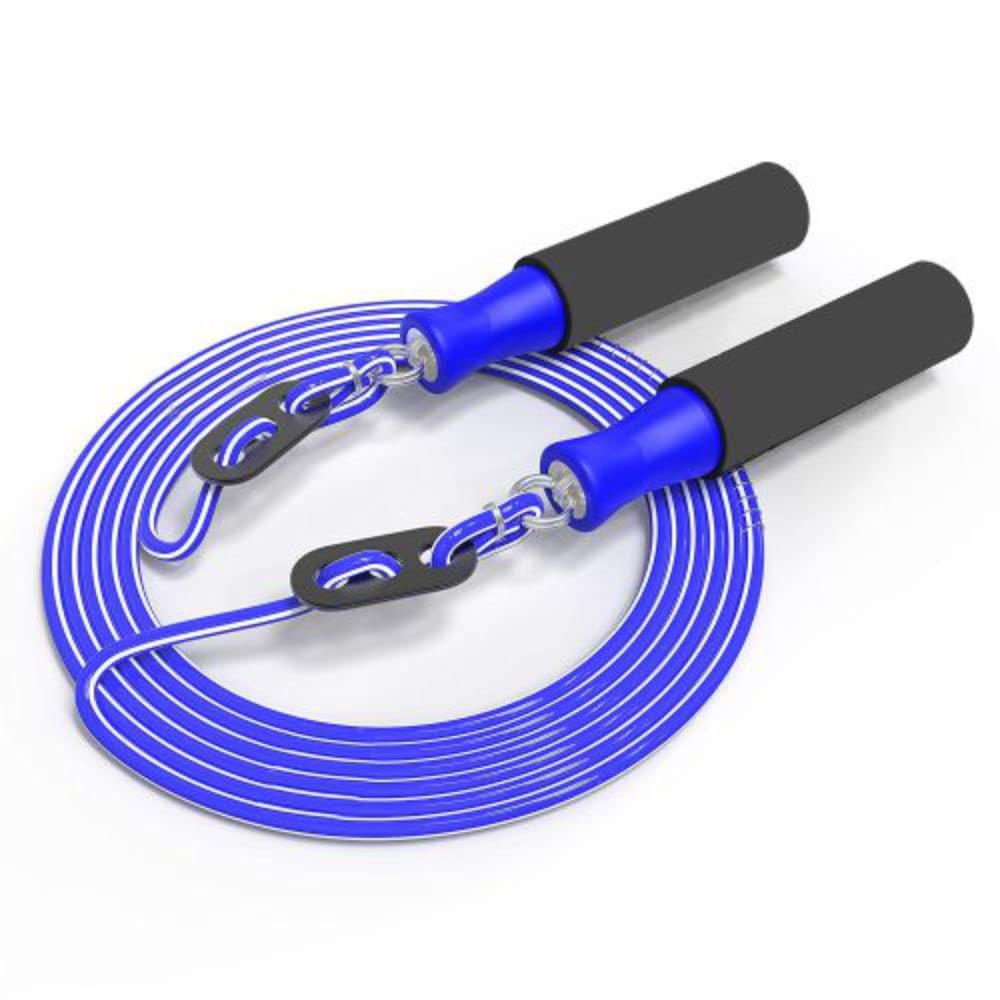 AJRO DEAL Skipping Rope, Workout rope, Jumping rope For Men And Women Adjustable Height Skipping Rope for Exercise, Gym, Sports Fitness With Foam Handel (Blue) (B09F384BVZ) Amazon Price History, Amazon Price Tracker