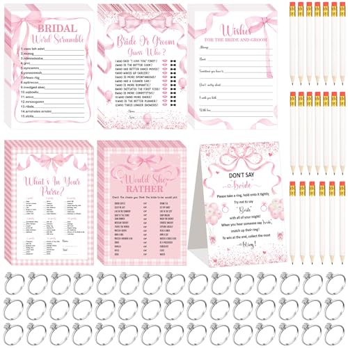 Estune 331 Pcs Bridal Shower Games Supplies, 5 Sets 250