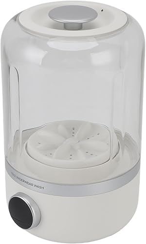 Miniatura 4 de Minilavadora silenciosa, potente y compacta de 10 W, portátil, para ropa interior, calcetines, ropa de bebé, viajes, campamento, caravana