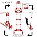 FCH Folding Hand Truck, Aluminum Portable Folding Hand Cart,165lbs Capacity Hand Cart and Dolly Ideal for Home, Auto, Office,Travel Use, Red