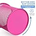 Tamaki Pen Holder Cup for Desk, Wire Mesh Pencil Cup Holder for Desk Office Pen Organizer (Pink)