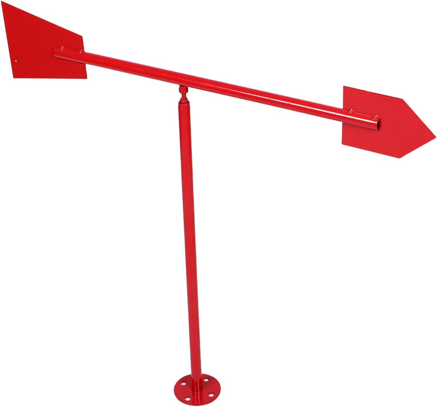 Reflective Metal Wind Direction Indicator for Roofs Gardens Patios Easy Installation with Wind Sock Night Visibility for Outdoor Use