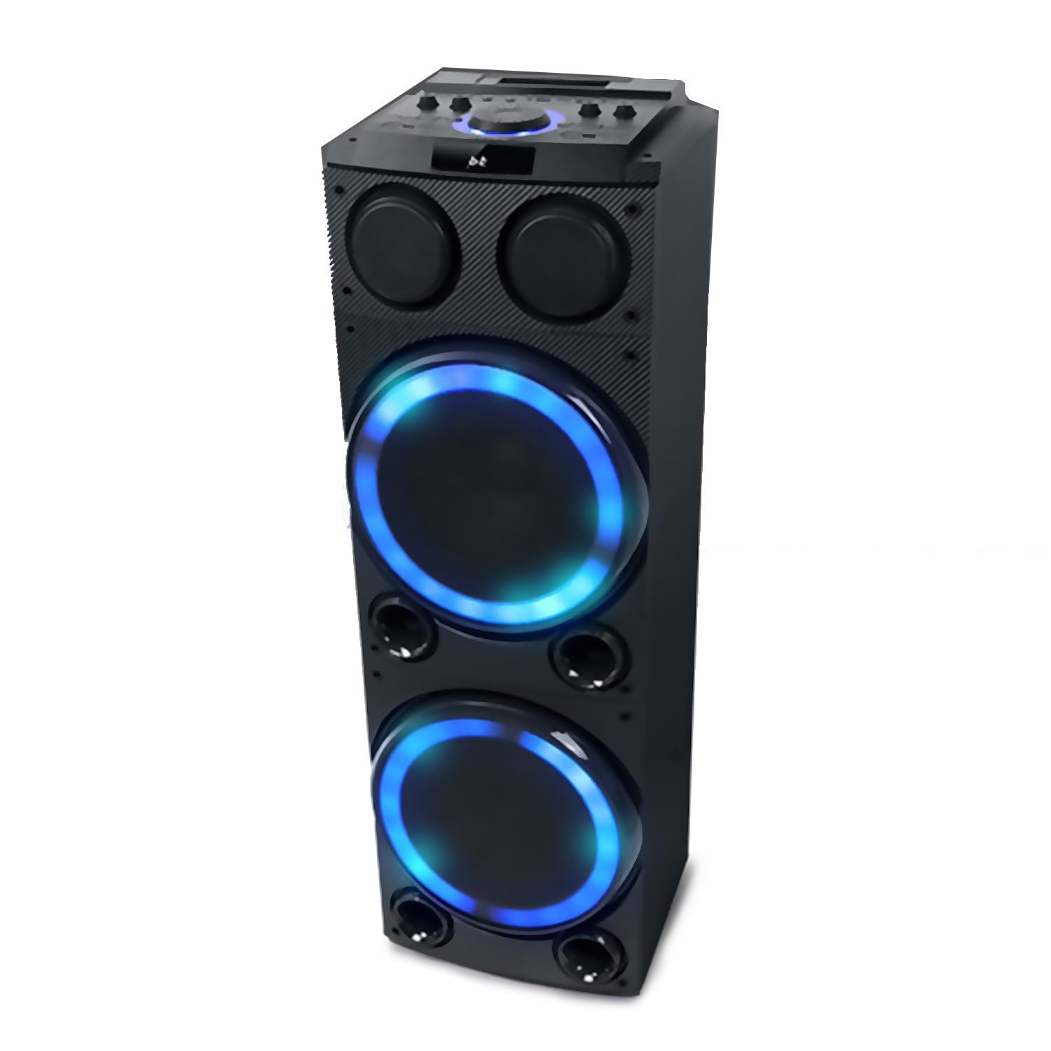 Enceinte Sono Party Box Muse M-1982 DJ - 600W - Ambiance Effet LED multicolore - USB/Bluetooth/Entrées AUX/Micro/Guitare