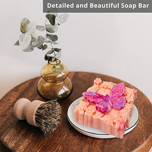 Silicone Soap Molds, Aidoit 2 Pack Butterfly Flower Soap Molds 3D Floral Silicone Molds For Handmade Soaps Diy Candles Chocolates Biscuits Cakes Muffins Art Crafts #TOP6