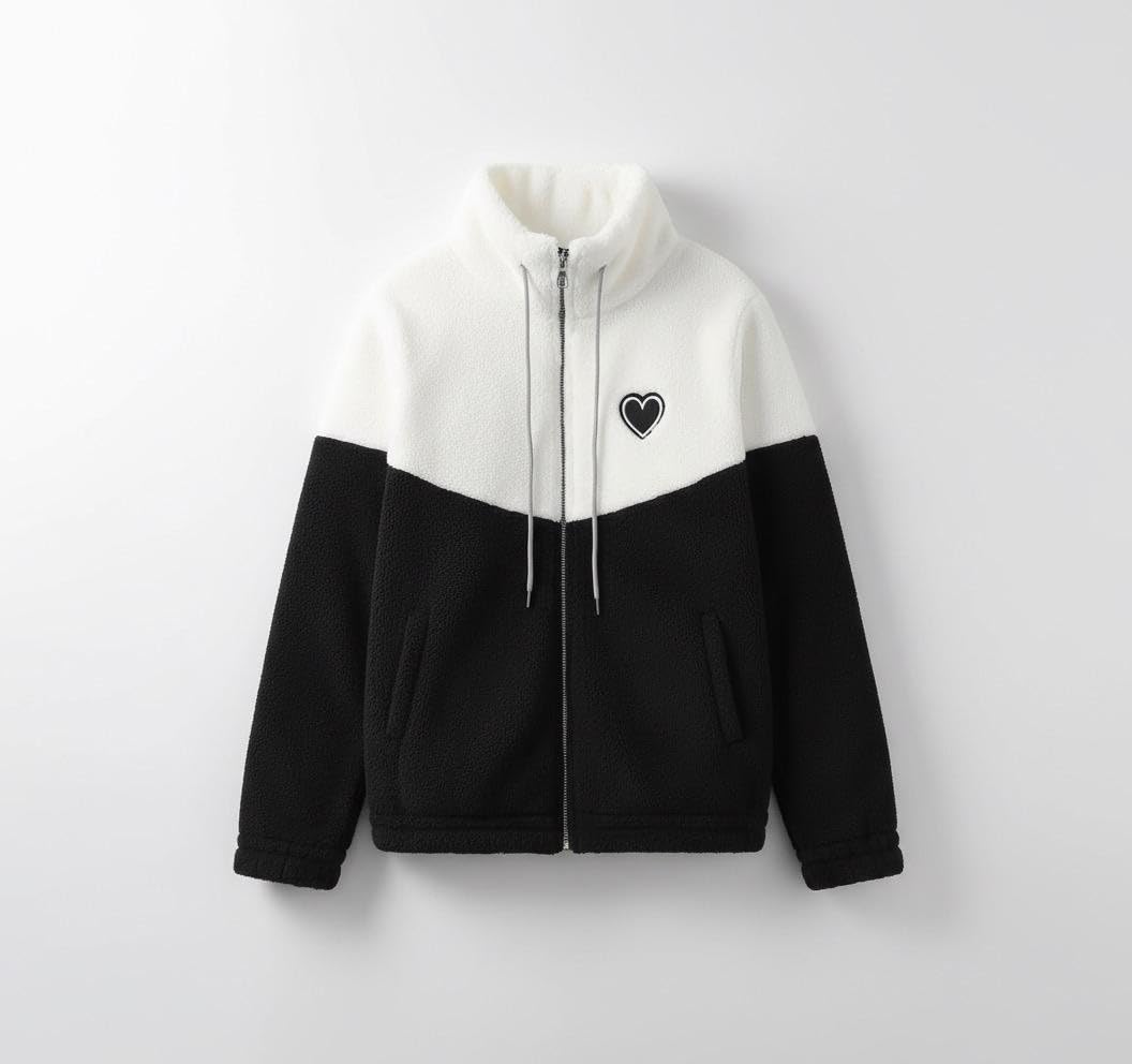 Qadri Fashion Girls Trendy Wool Jacket (Black)-picture-10