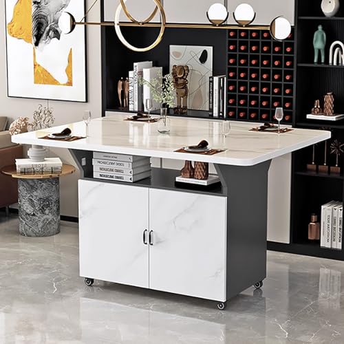 Table polyvalente extensible mobile pour petit appartement de 80 cm - 2