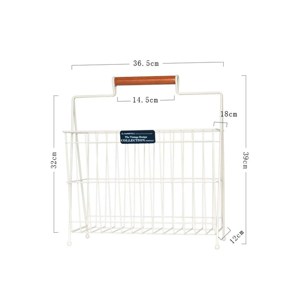 Portariviste Rivista Metal Cestello Portaoggetti File Desktop Organizer Eye-Catching Decorazione per Interni Ministero degli Interni per Volantini Lettere Block Notes e Mappe