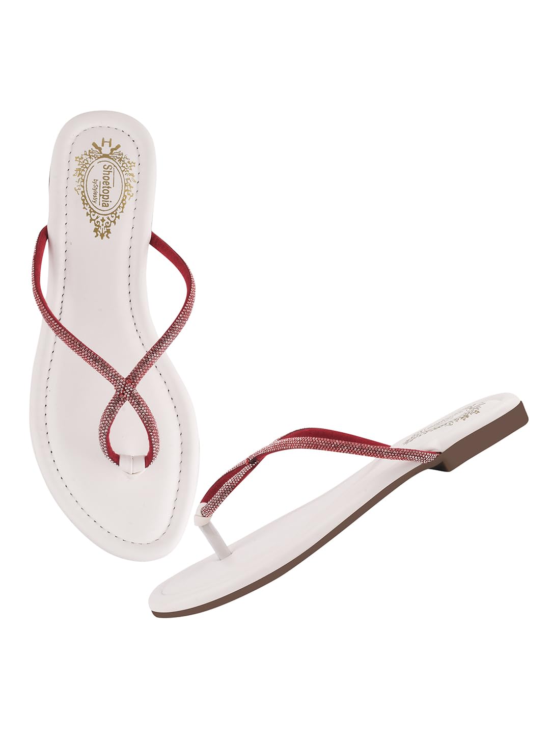 Shoetopia Womens Flat-755 White Flat Sandal-6 Kids UK (Flat-755-White)-EU39 (B0D8QH8NCN) Amazon Price History, Amazon Price Tracker