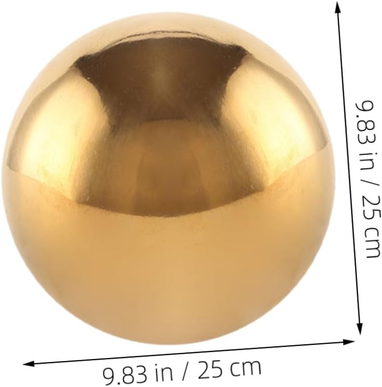 Stainless Steel Garden Gazing Ball Outdoor Reflective Mirror Sphere 250mm Polished Seamless Steel Globe for Lawn Yard Decoration