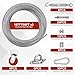 TRUCFUSION Batting Cage Cable Kit for 35FT Nets, Batting Cage Netting Wire Tension Kit, DIY for Backyard Baseball Softball Hitting Tunnels