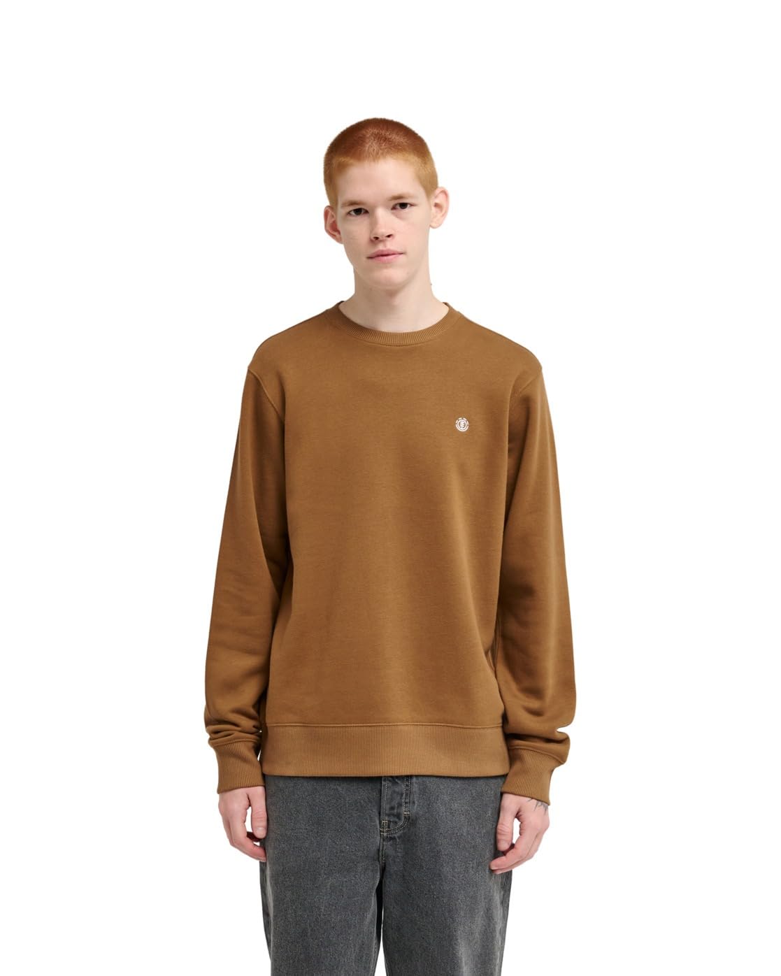 Element Sweatshirt ICON EMBROIDERY CR Mens Brown