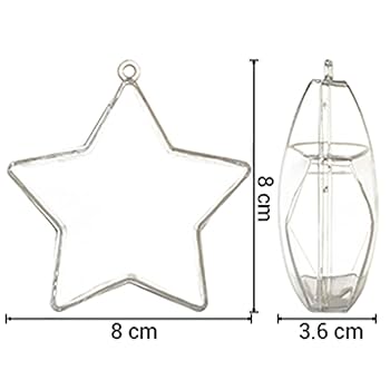 Amazon.co.jp: BESTOYARD 10個 キャンディボックス 透明 星型