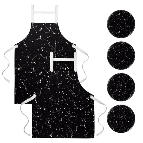 Tablier de cuisine pour restaurant et bistrot protection textile lot de 2