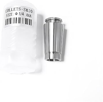 Tools SK10 1/4 Inch High Precision Spring Collets, Accuracy Class AAA Within 0.005mm SK Router Collets For SK10 CNC Tools Holder CNC Milling 1pcs