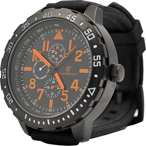 Smith & Wesson �X�~�X���E�F�b�\�� �~���^���[�r���v CALIBRATOR WATCH ORANGE/BLACK SWW-877-OR ���s�A���i [���s�A���i]