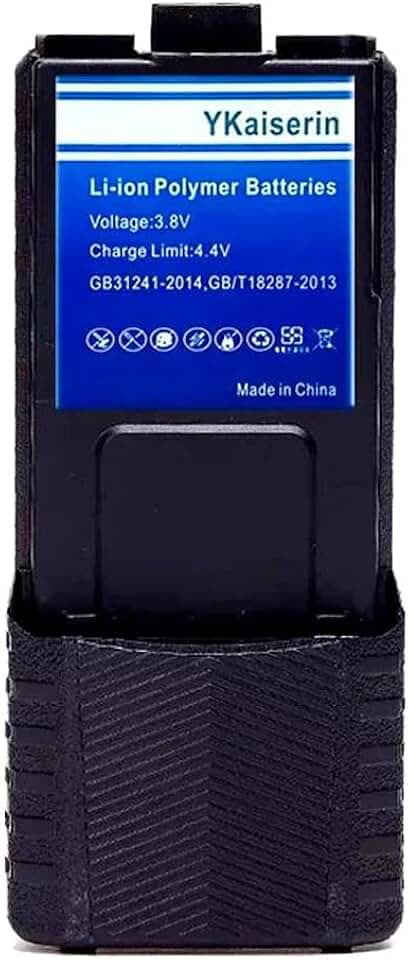 Walkie Talkie - Bateria compatível com Baofeng Walkie Talkie BF-F8 UV5R UV-5RE UV-5RA 5RB 5RL F8 F8HP Ultra-Power 4650mAh BL-5 UV-5R (versão de alongamento)