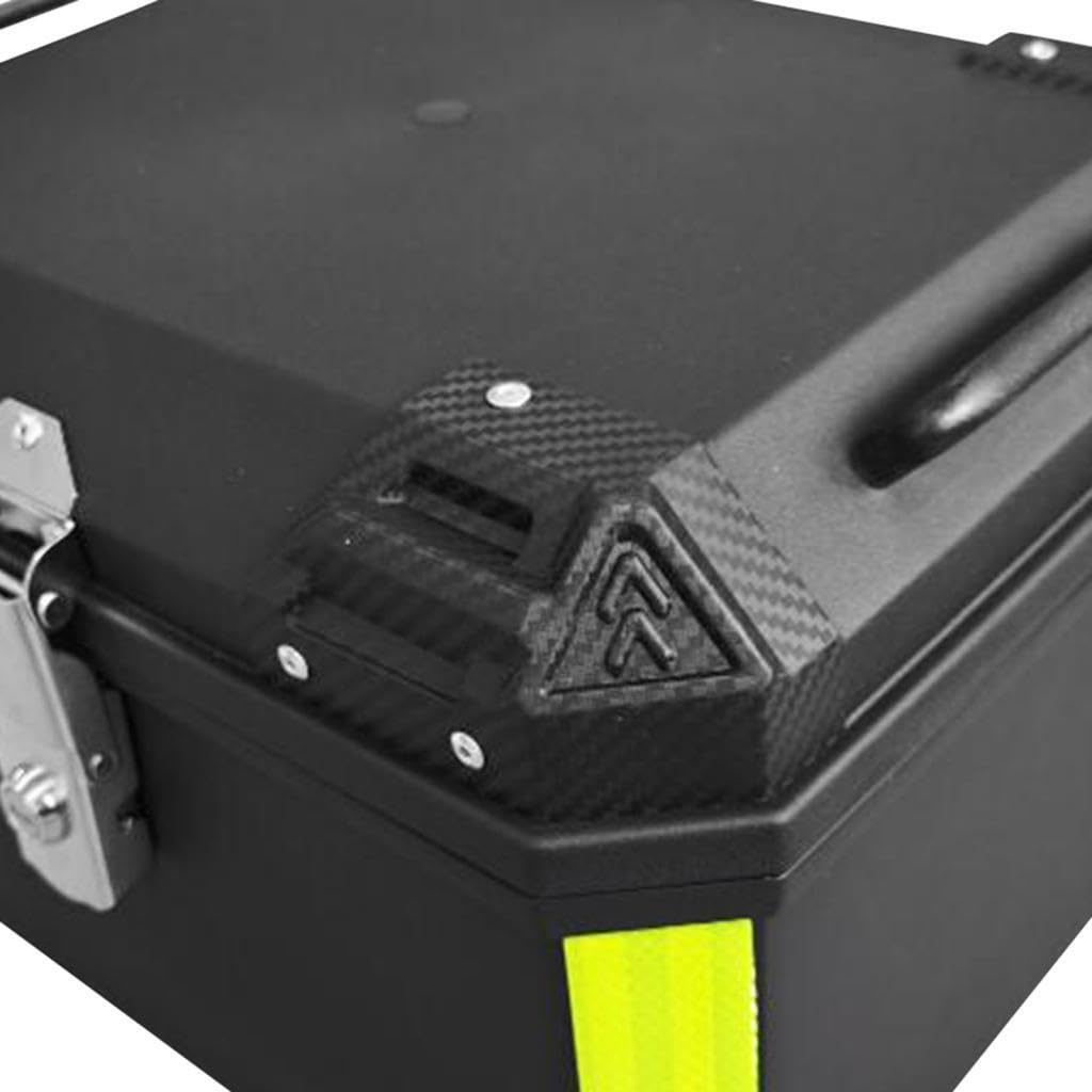 Baúl para motocicleta, fácil de instalar, gran capacidad, resistente al agua, ideal para aventuras en moto. Ofrece suficiente espacio para guardar diversos artículos, Negro 45L