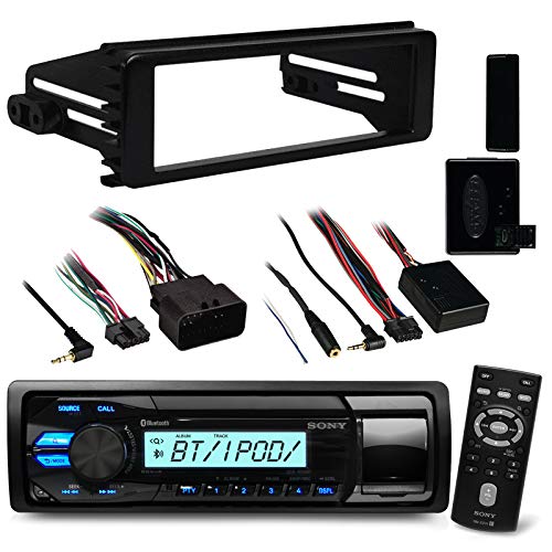 96-2013 Marine Harley Touring Bluetooth Stereo Radio Install Adapter Dash Kit Flht Flhx Flhtc Sony