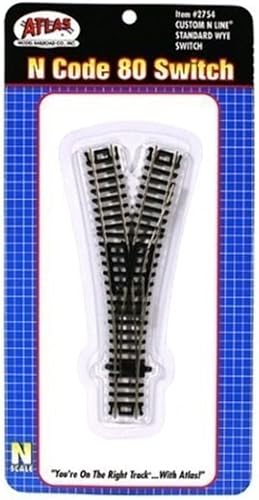 Miniatura 2 de Atlas N escala Code 80Custom Line Turnout Manual Wye