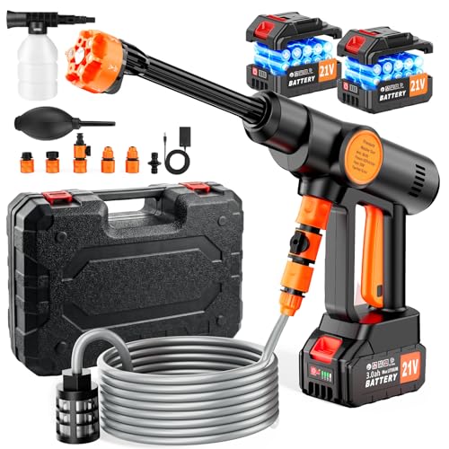 Idropulitrice Portatile a Batteria con Collegamento a Rubinetto...