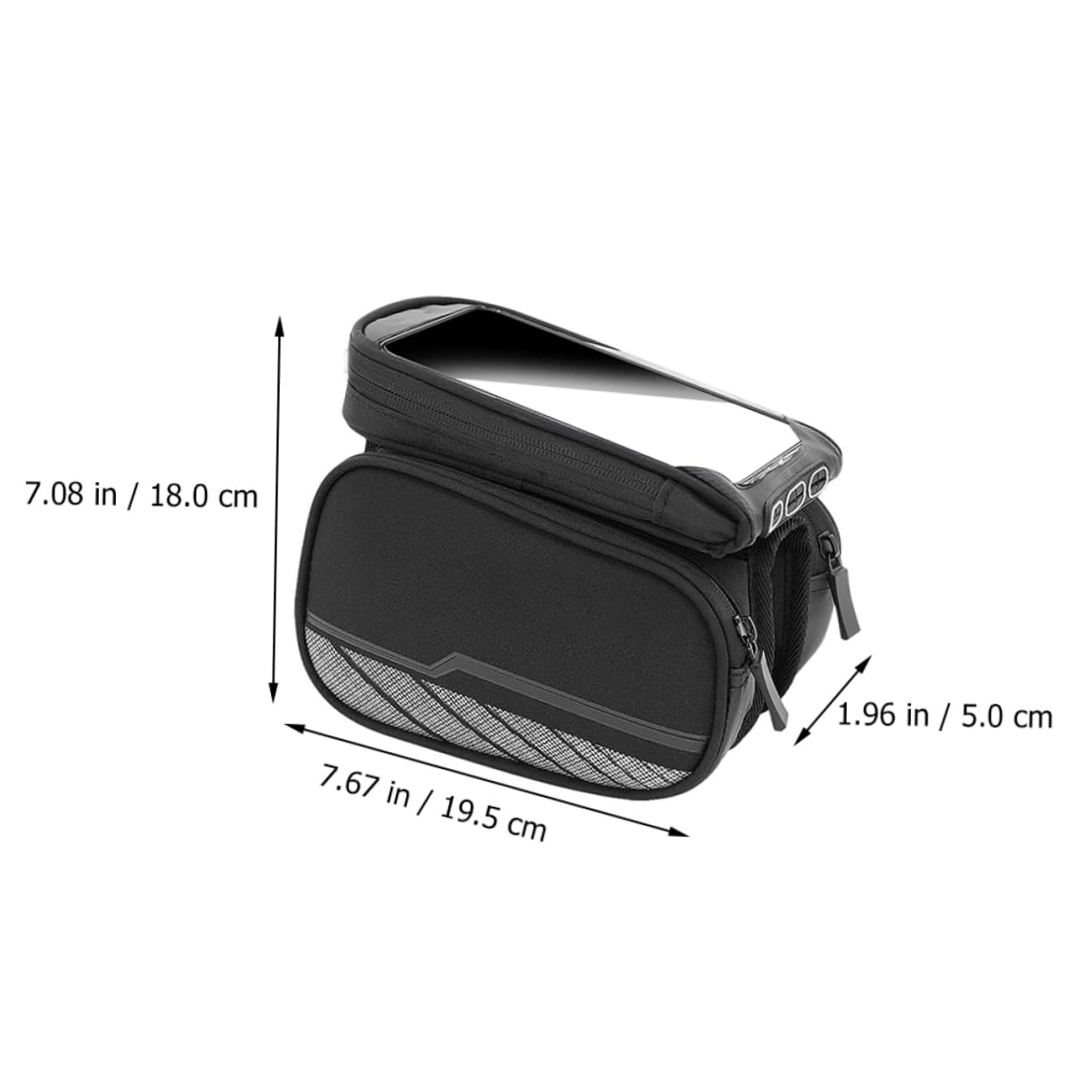 Toddmomy Borsa Per Smartphone Da Bici Con Borsello Da Manubrio Design Staccabile e Facile Installazione Protezione Per Assorbimento Degli Urti Compatibile Con Di Biciclette